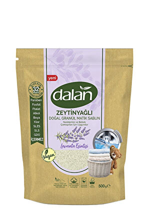 2 ADET  Dalan Doğal Granül Matik Sabun Lavanta 500 g