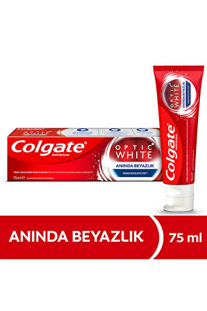 2 ADET  Colgate Diş Macunu 75 Ml Optik Beyaz Anında Beyazlık