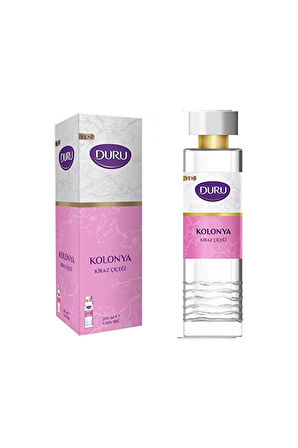 2 ADET  Duru Cam Şişe Kiraz Çiçeği Kolontası 200 ml