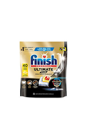 2 ADET  Finish Tablet Ultimate Plus 40 Lı Limon