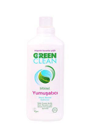 2 ADET  Green Clean Bitkisel Çamaşır Yumuşatıcısı 1000 ml