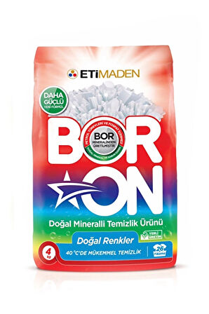 2 ADET  Boron Toz Deterjan Renkliler 4 kg