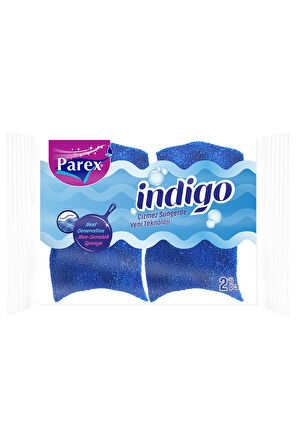 2 ADET  Parex İndigo Çizmez Bulaşık Süngeri 2'li