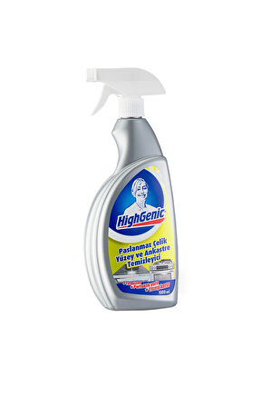 2 ADET  Highgenic Paslanmaz Yüzey ve Ankastre Temizleyici 1000 ml