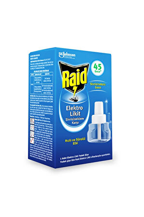 2 ADET  Raid Sinekkovar 45 Gece Sistem 27 ml Yedek