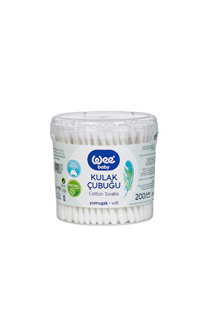 2 ADET  Wee Baby Pamuklu Çubuk 200 Lük 906