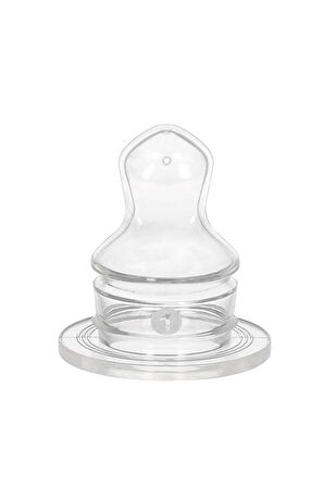 2 ADET  Wee Baby Silikon Damaklı Biberon Emziği No:1