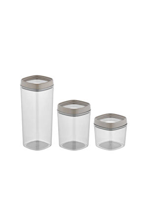 2 ADET  Mugiss Bonny 3'lü Erzak Saklama Kabı Seti