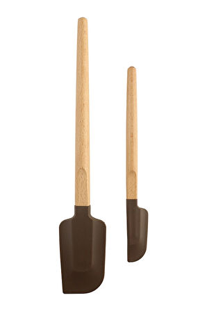 2 ADET  Hometime Silikon Spatula Set 2'li