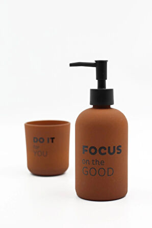 2 ADET  Rakle Serenity Sıvı Sabunluk Seti Kiremit