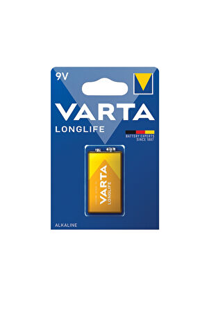 2 ADET  Varta Pil Longlife Alkalin 9V