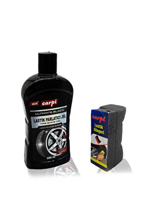 2 ADET  Carpi Lastik Parlatıcı Jel & Süngerli 500 ml