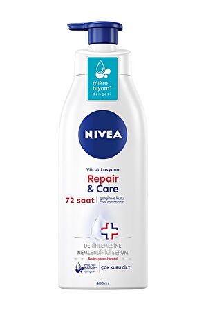 2 ADET  Nivea Vücut Losyonu Repair&Care 400 ml
