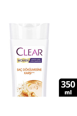 2 ADET  Clear Women Saç Dökülmesi Karşıtı Şampuan 350 ml