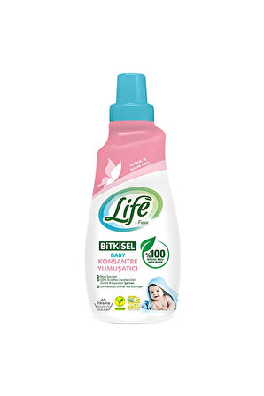2 ADET  Life by Fakir Baby Bitkisel Konsantre Yumuşatıcı 1500 ml  (60 yıkama)