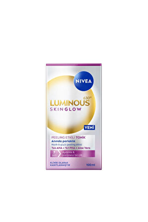2 ADET  Nivea Luminous630 Skin Glow Peeling Etkili Tonik 100 ml