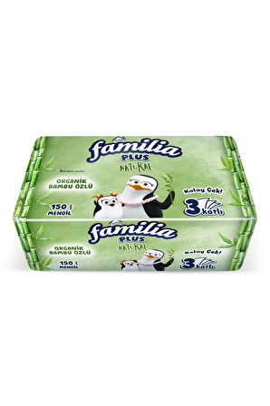 2 ADET  Familia Plus Natural Çek Al Mendil 150'li