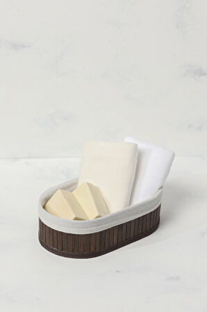 2 ADET  Hometime Bambu Sepet 25x15x8 cm