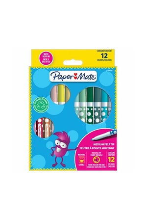 2 ADET  Papermate Keçeli Boya Kalemi 12li