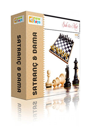 2 ADET  Newtoys Satranç ve Dama
