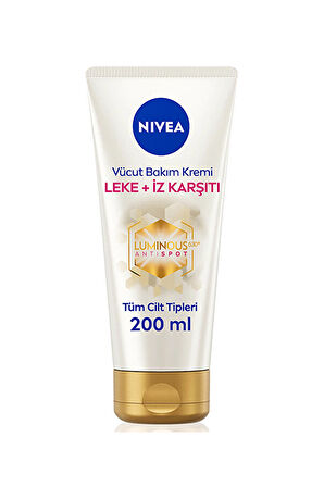 2 ADET  Nivea Luminous630 Vücut Kremi 200 ml