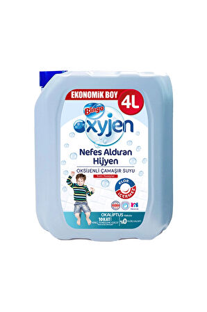 2 ADET  Bingo Oksijen Çamaşır Suyu 4 L Okaliptüs
