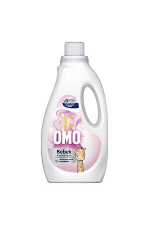 2 ADET  Omo Hipoalerjenik Bebek Sıvı Çamaşır Deterjanı 1500 ml