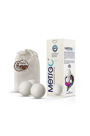 2 ADET  Metsgo Yün Kurutma Topu Seti 3'lü