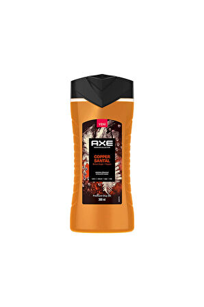 3 ADET  Axe Duş Jeli 3in1 Copper Santal 300 ml