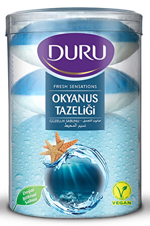 3 ADET  Duru Fresh Sabun 4x100 g Okyanus