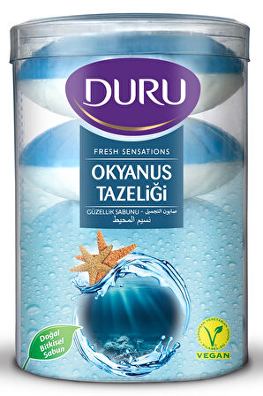 3 ADET  Duru Fresh Sabun 4x100 g Okyanus
