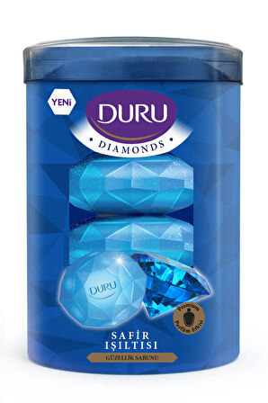 3 ADET  Duru Diamond Series 4x90gr Blue