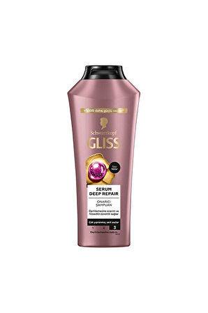 3 ADET  Gliss Şampuan Serum Deep Repair 400 ml