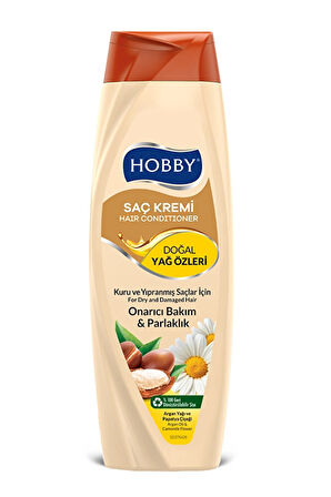 3 ADET  Hobby Saç Kremi Argan Yağı ve Papatya Özlü 500 ml
