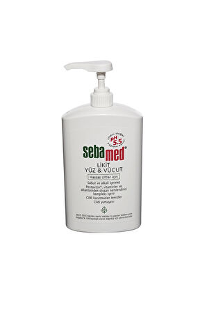 3 ADET  Sebamed Likid Temizleyici Yüz ve Vücut 1000 ml