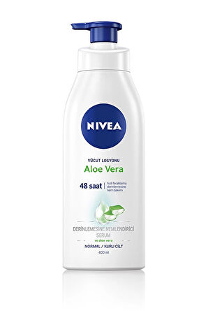 3 ADET  Nivea Body Lotıon 400 Ml. Aloe Vera