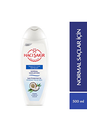 3 ADET  Hacı Şakir Şampuan Hindistan Cevizi 500 ml