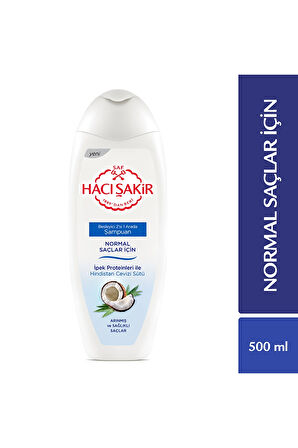 3 ADET  Hacı Şakir Şampuan Hindistan Cevizi 500 ml