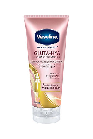 3 ADET  Vaseline Gluta Hya Serum Etkili Losyon Canlandırıcı Parlaklık 200ml