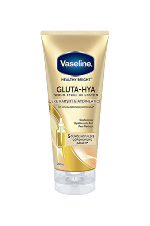 3 ADET  Vaseline Gluta Hya Serum Etkili Losyon Leke Karşıtı 200ml