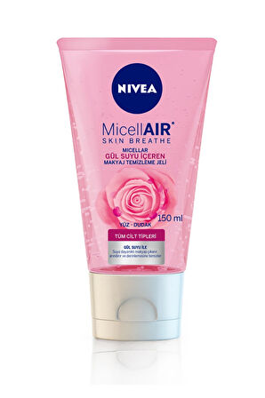 3 ADET  Nivea Visage Micellair Gül Suyu İçeren Makyaj Temizleme Jeli 150 ml