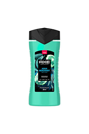 3 ADET  Axe Duş Jeli 3in1 Aqua Bergamot 300 ml