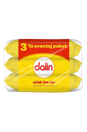3 ADET  Dalin Islak Havlu Avantaj Paket 3x56'lı