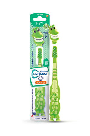 3 ADET  Sensodyne Promine Çocuk 3-5 Yaş Timsah Diş Fırçası