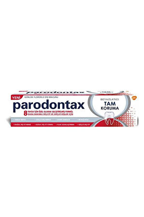 3 ADET  Parodontax Diş Macunu Tam Koruma Beyazlatıcı 75 ml