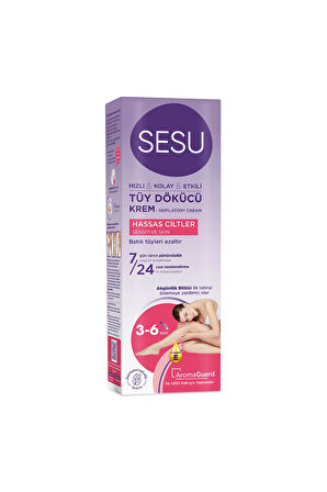 3 ADET  Sesu Tüy Dökücü Krem Hassas Ciltler 100 ml