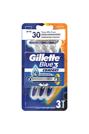 3 ADET  Gillette Blue 3 Tıraş Bıçağı 3'lü Comfort