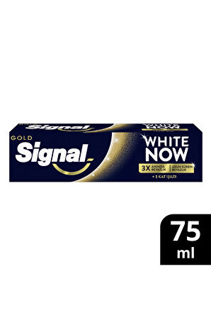 3 ADET  Sıgnal Diş Macunu White Now Gold 75 ml