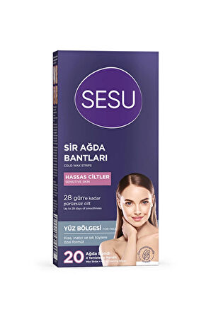 3 ADET  Sesu Yüz Ağda Bandı Hassas Ciltler 20'li