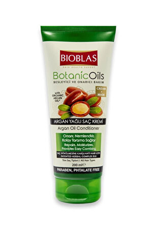 3 ADET  Bioblas Botanic Oils Saç Kremi Maske 200 ml Argan